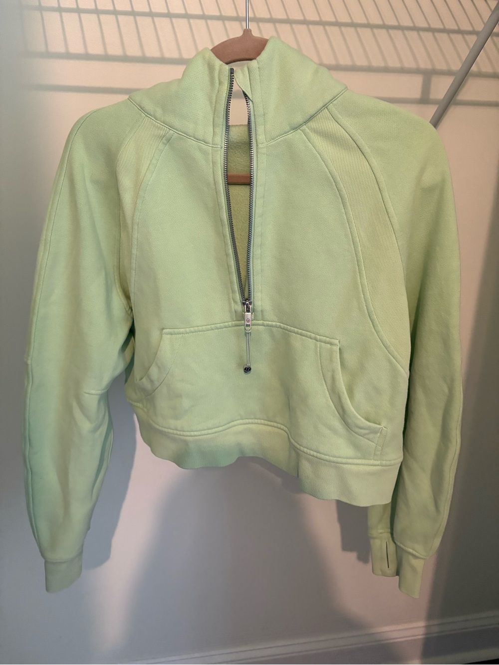 Lululemon Half-Zip Sweatshirt - Light Mint - Picture 8 of 9